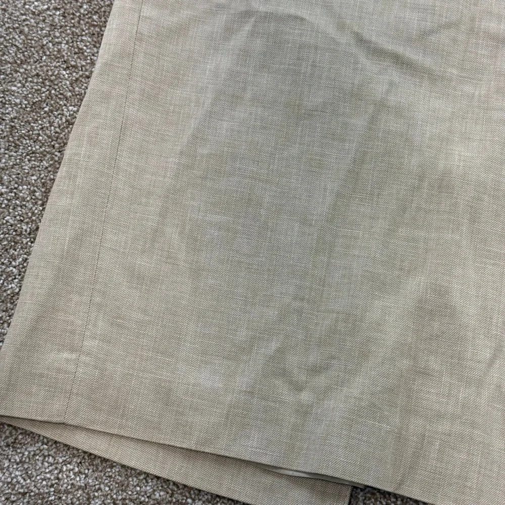 Banana Republic Womens 6 Cotton Linen Blend Skirt Tan Lined Beige Work Office